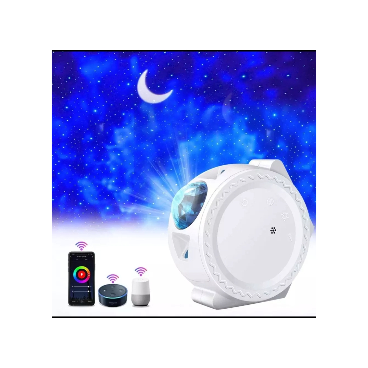 Proyector De Estrellas Y Nebulosas Galaxy Sky Light Con Control Wifi - Venta Internacional.