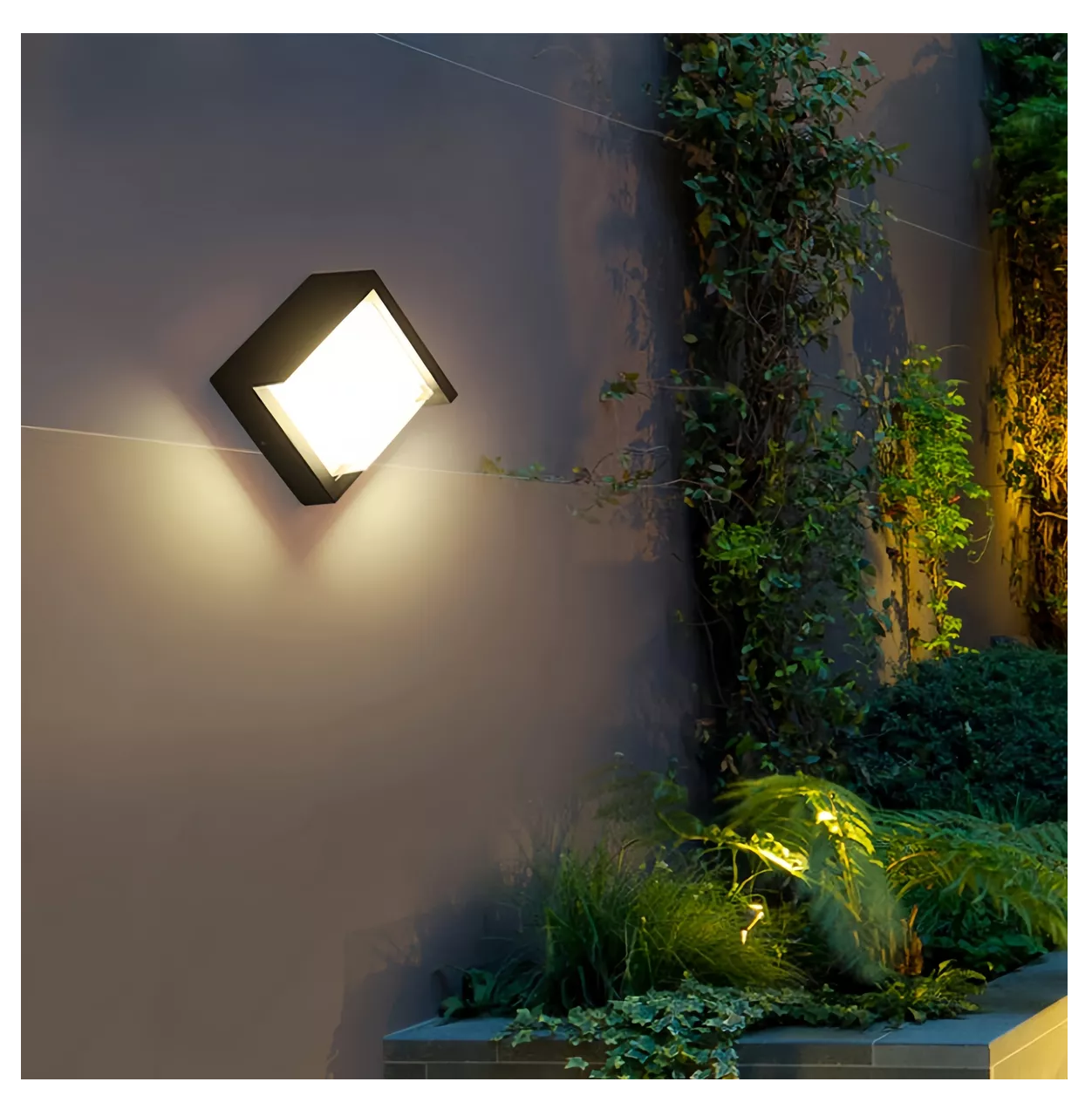 Foto 4 | Lámpara de Pared Led Aplique Impermeable Exterior Negro