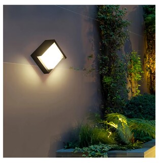 Foto 4 | Lámpara de Pared Led Aplique Impermeable Exterior Negro