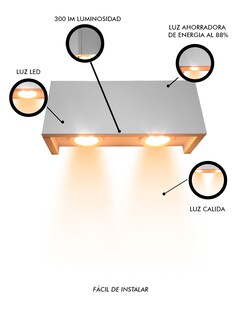 Foto 5 | Lámpara Para Interiores Con Cubre Foco Decorativo Nihal