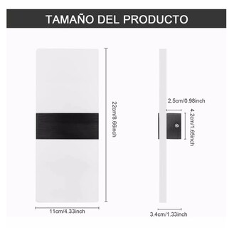 Foto 2 | Lámpara de Pared LED para Dormitorio de 8W con Diseño Moderno