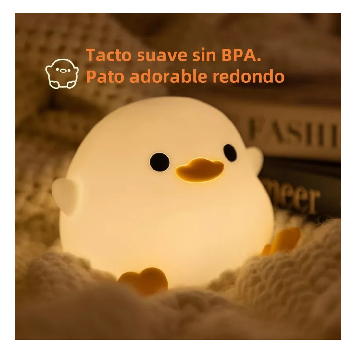 Foto 4 | 2 Luz Nocturna Infantil De Silicona Temporizada Pollito