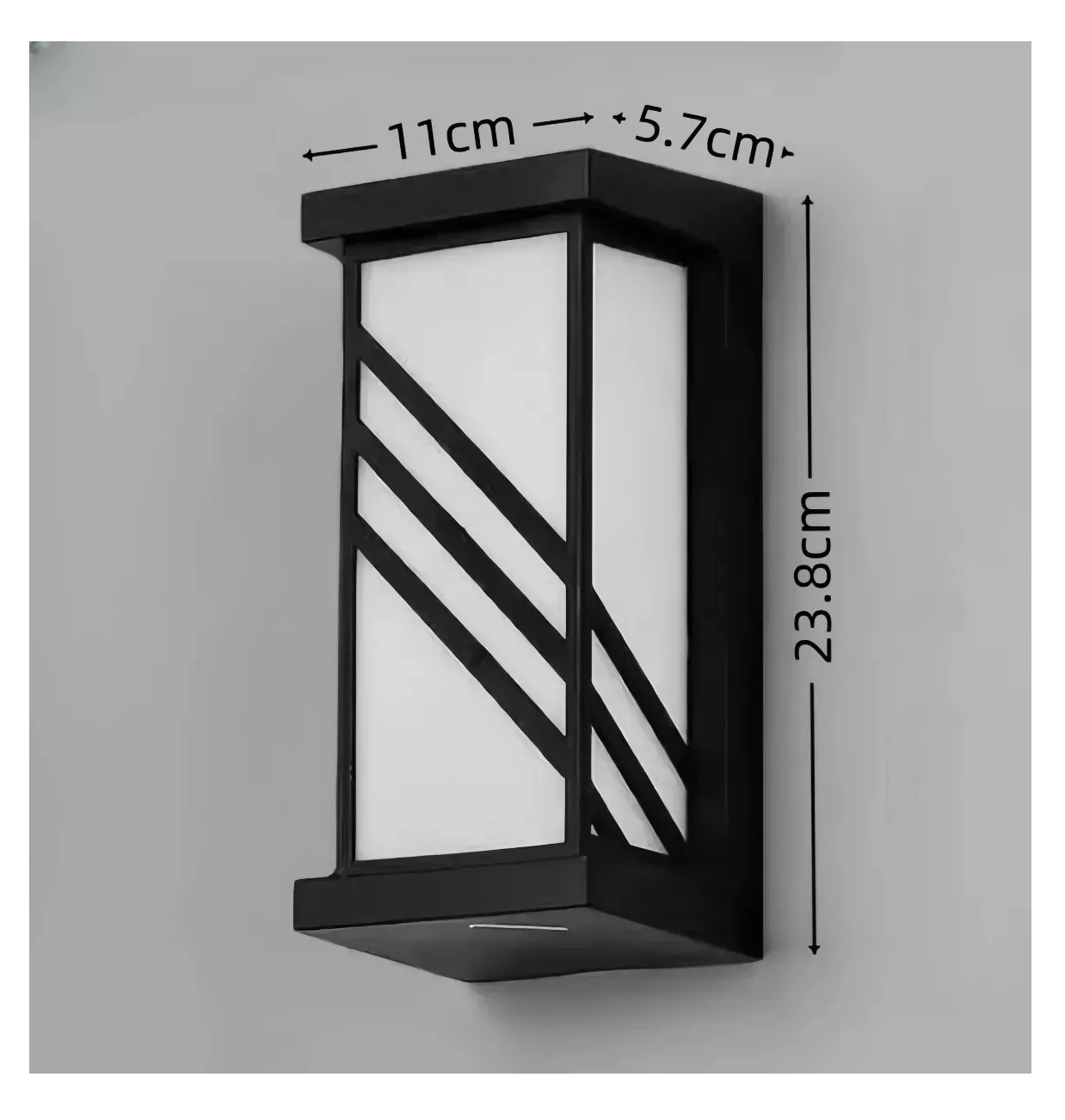 Foto 4 pulgar | Lámpara de Pared Moderna Led para Interior y Exterior Negro