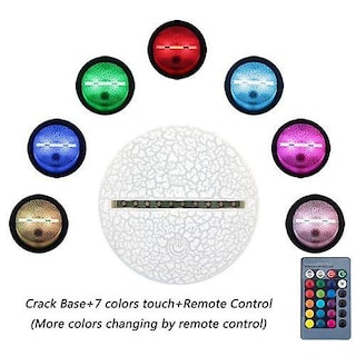 Foto 3 | Lámpara De Ilusión Óptica 3d Con Luz Nocturna Led, Tema De Baloncesto - Venta Internacional.