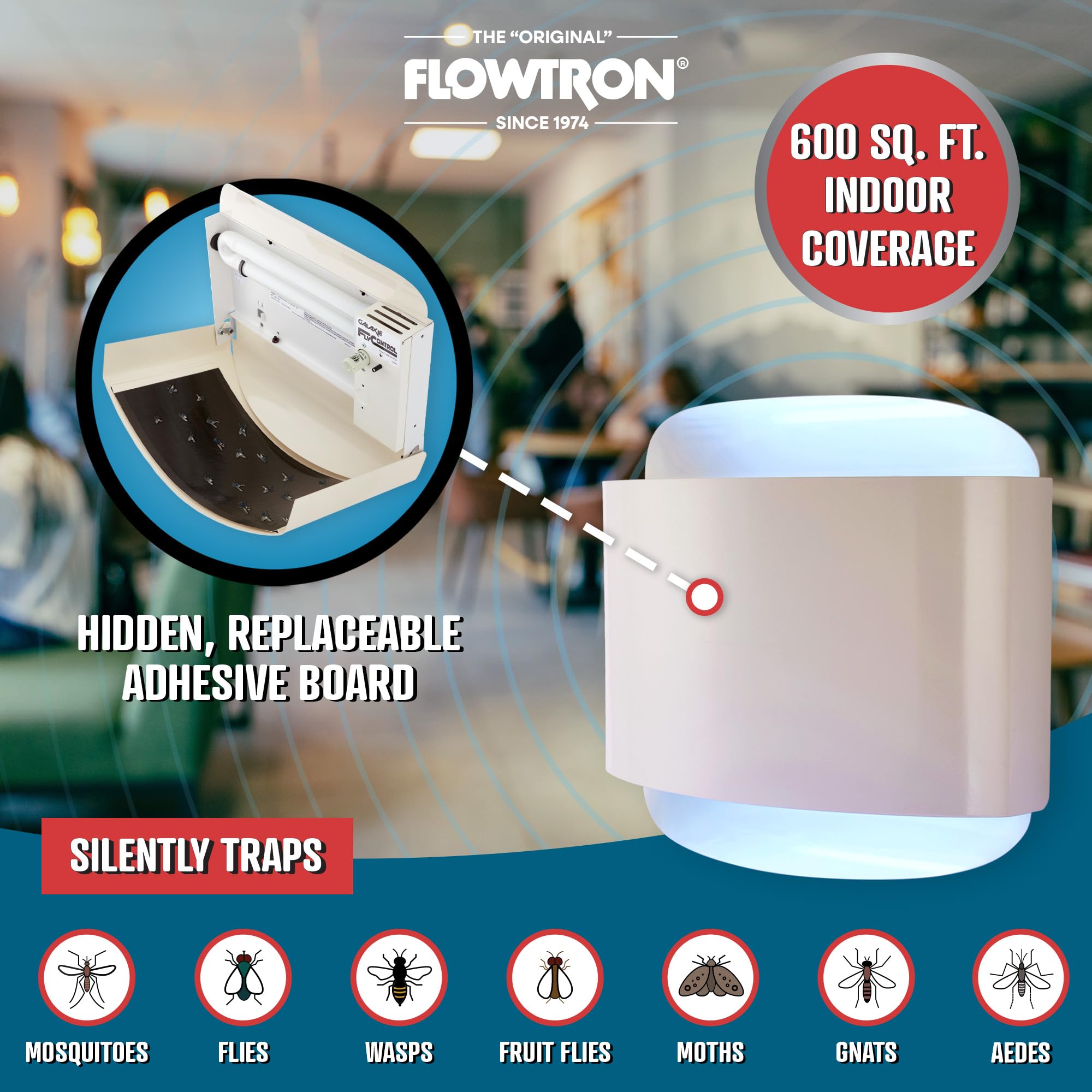 Foto 4 pulgar | Trampillas Para Insectos Eléctrico Flowtron, 40 W, Luz Uv - Venta Internacional.