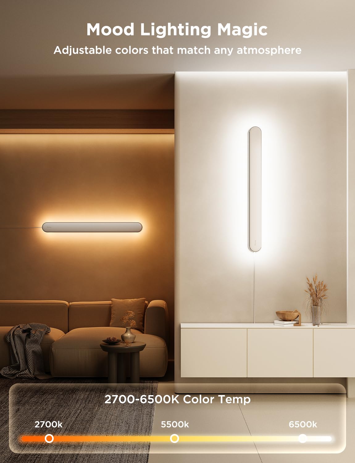 Foto 3 | Juego De 2 Apliques De Pared Govee Rgbic Led Con Matter Y Alexa - Venta Internacional.