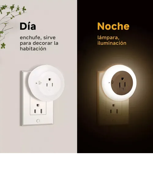 Foto 4 pulgar | Luz Xtellar Nocturna Con Enchufe Pared Lampara Led De Noche