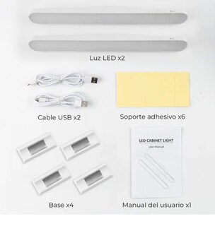 Foto 5 | Lámpara Xtellar Led Recargable Pared Interior 2 Piezas