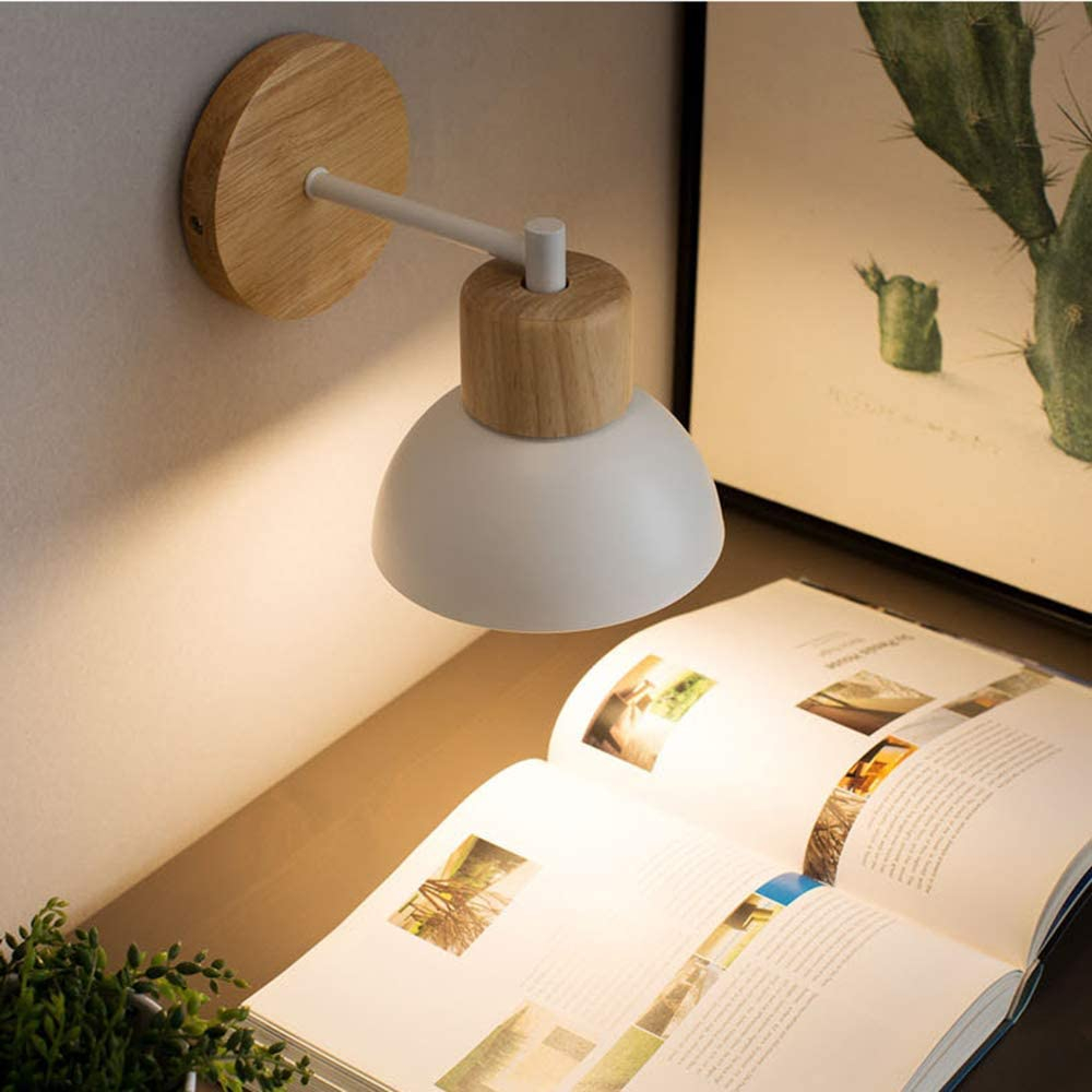 Foto 3 pulgar | Venta Internacional-lámpara Pared Led Madera Aluminio E27 Negro