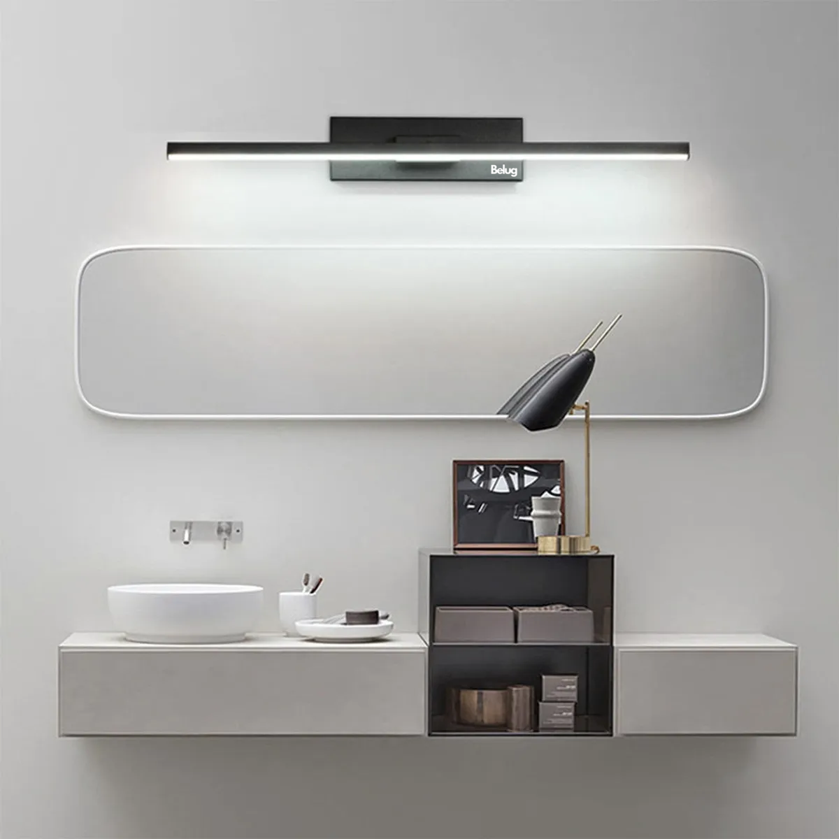 Foto 4 pulgar | Lámpara De Pared Belug Interiore Dormitorio Baño Lámpara De Noche Negro