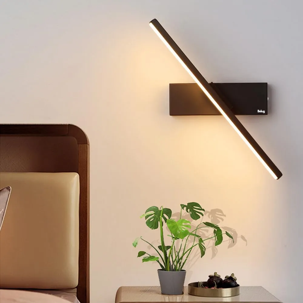 Foto 5 | Lámpara De Pared Belug Interiore Dormitorio Baño Lámpara De Noche Negro