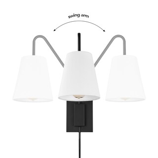 Foto 7 | Lámpara De Pared Globe Electric 65000043 Con Brazo Oscilante De 1 Luz - Venta Internacional.