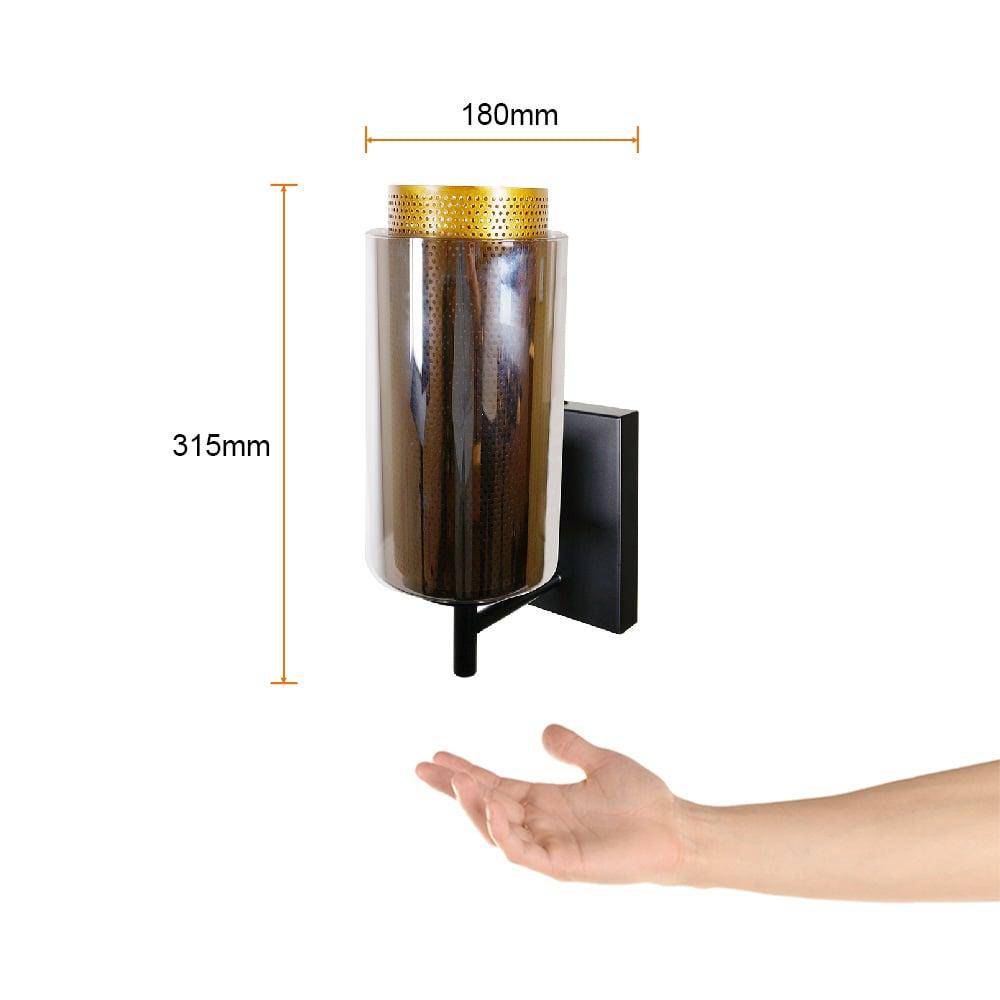 Foto 4 pulgar | Lámpara De Pared Arbotante Cristal Tecnolite 60 W Sin Foco