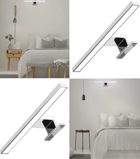 Foto 5 | Lámpara Led De Pared Moderna Luz Blanca 30cm Lab.g Plata