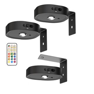 Foto 1 | Lámparas De Pared Inalámbricas Con Mando A Distancia 3 Pcs Eo Safe Imports Esi-20536 Negro