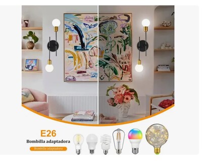 Foto 4 | Araña Moderna Lámpara De Techo Lámpara De Pared Para Baño