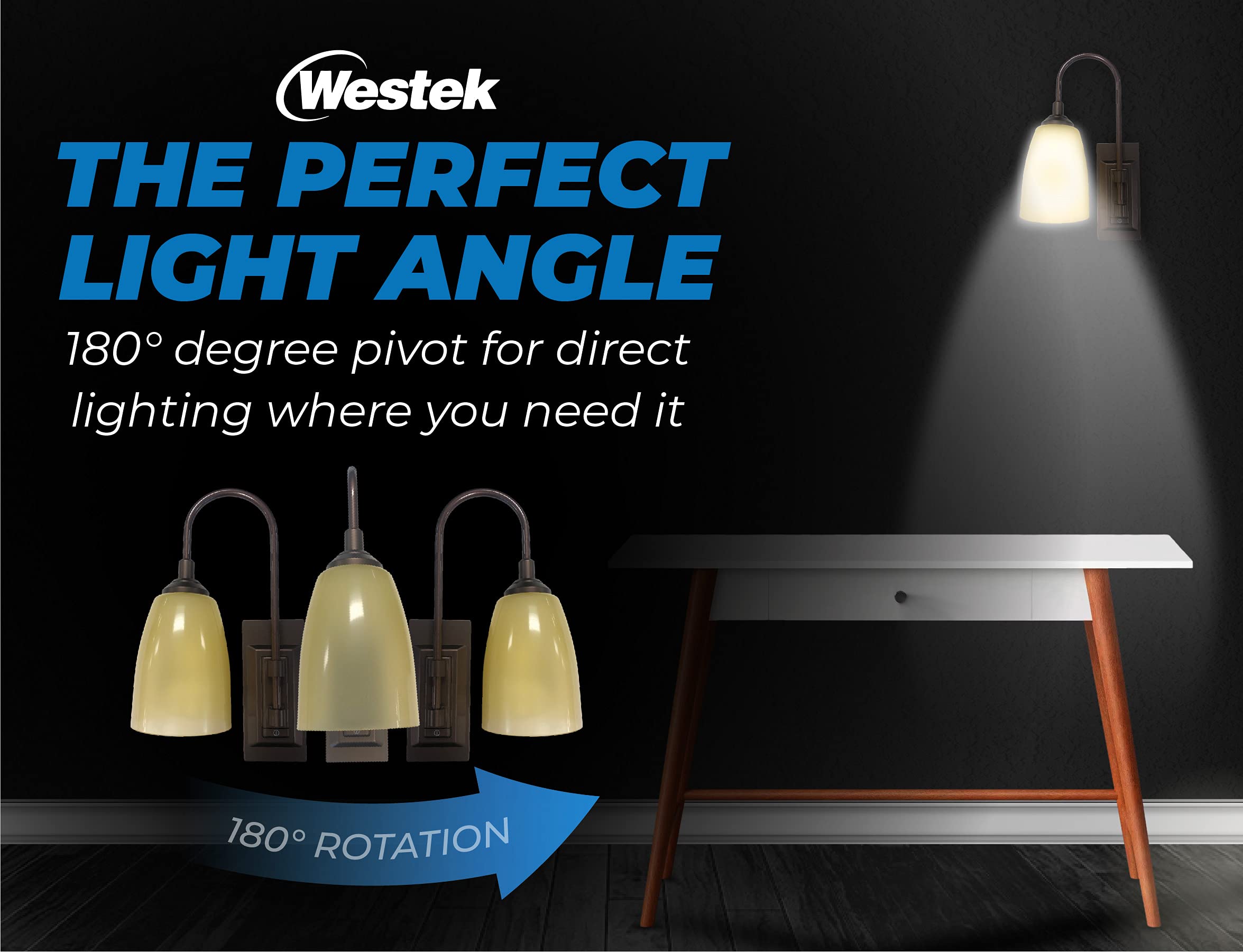 Foto 7 pulgar | Lámpara De Pared Westek Led  Funciona Con Pilas  Paquete De 2  100 Lúmenes - Venta Internacional.