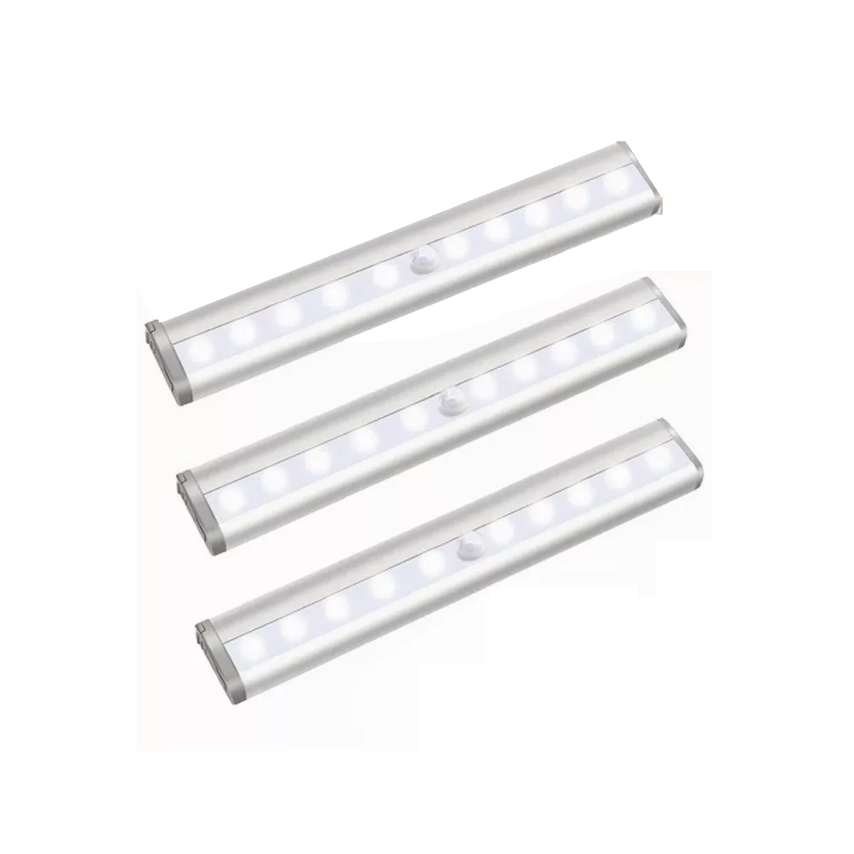 Set Lámpara de Pared Interior con Sensor Movimiento 3pcs Eo Safe Imports color Blanco