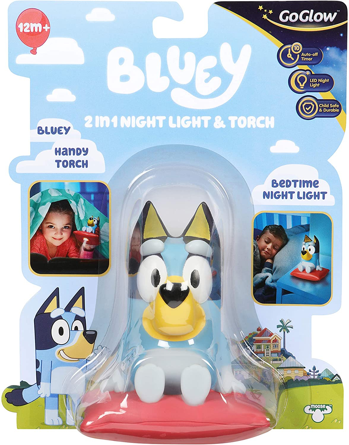 Foto 7 | Venta Internacional - Luz Nocturna Bluey 2 En 1 Para Dormir Y Práctica Linterna, L