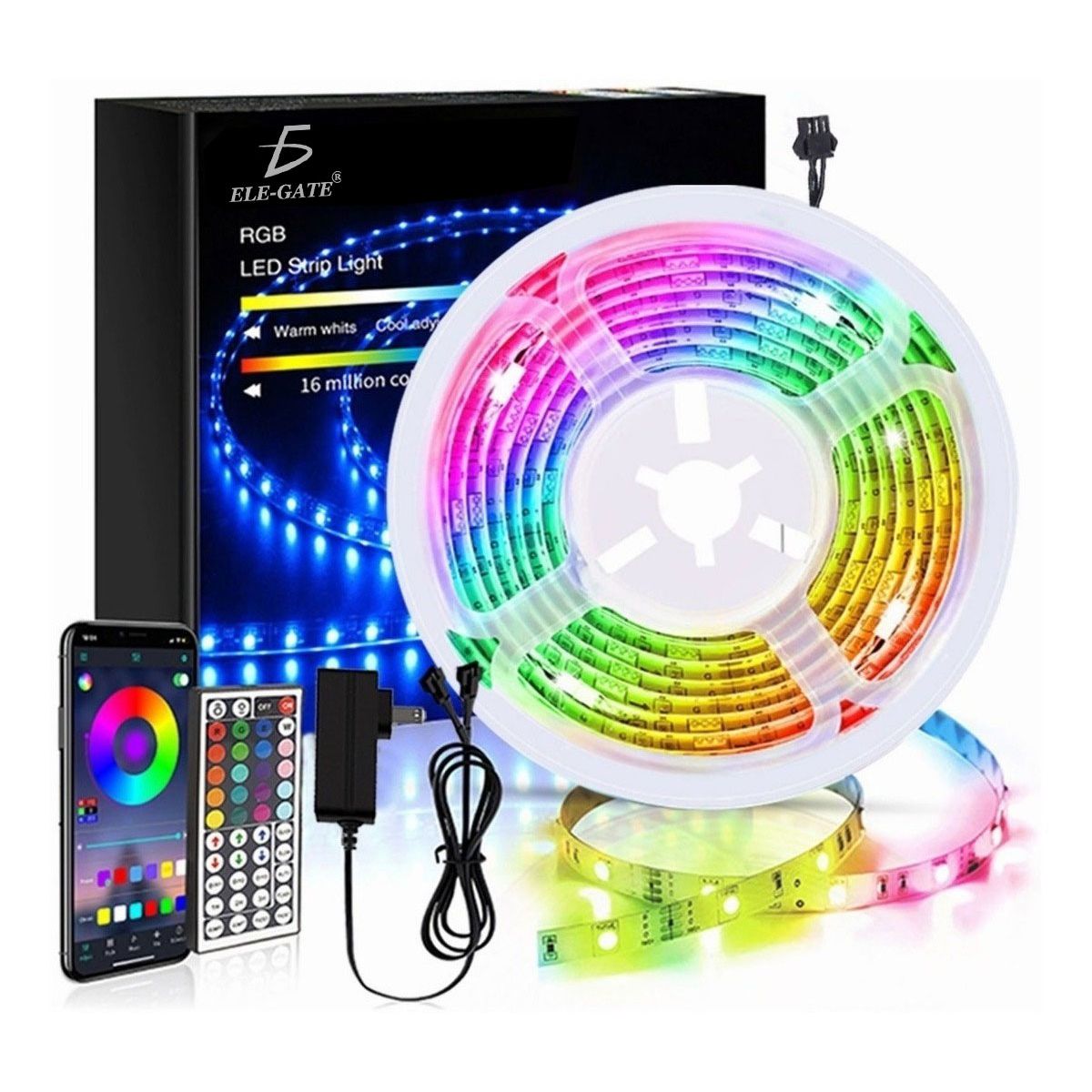 Foto 6 pulgar | Tira De Luz Led 5050 Rgb Control Y App  Bluetooth Audioritmica 10 Metros