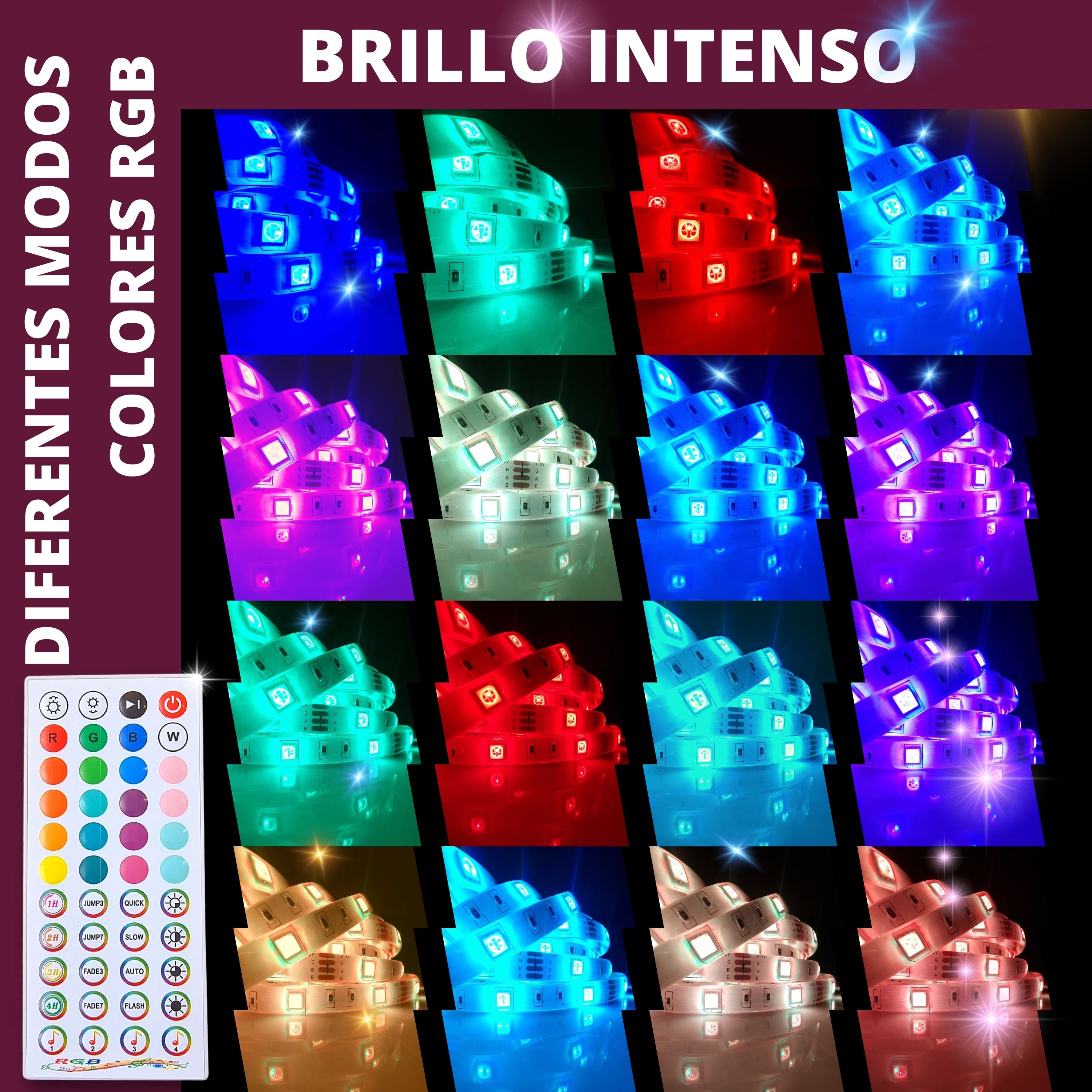 Foto 6 pulgar | Tira Led Rgb Bluetooth 20m (2x10m) Controlable Por App | Audiorítmica | Colores Pastel