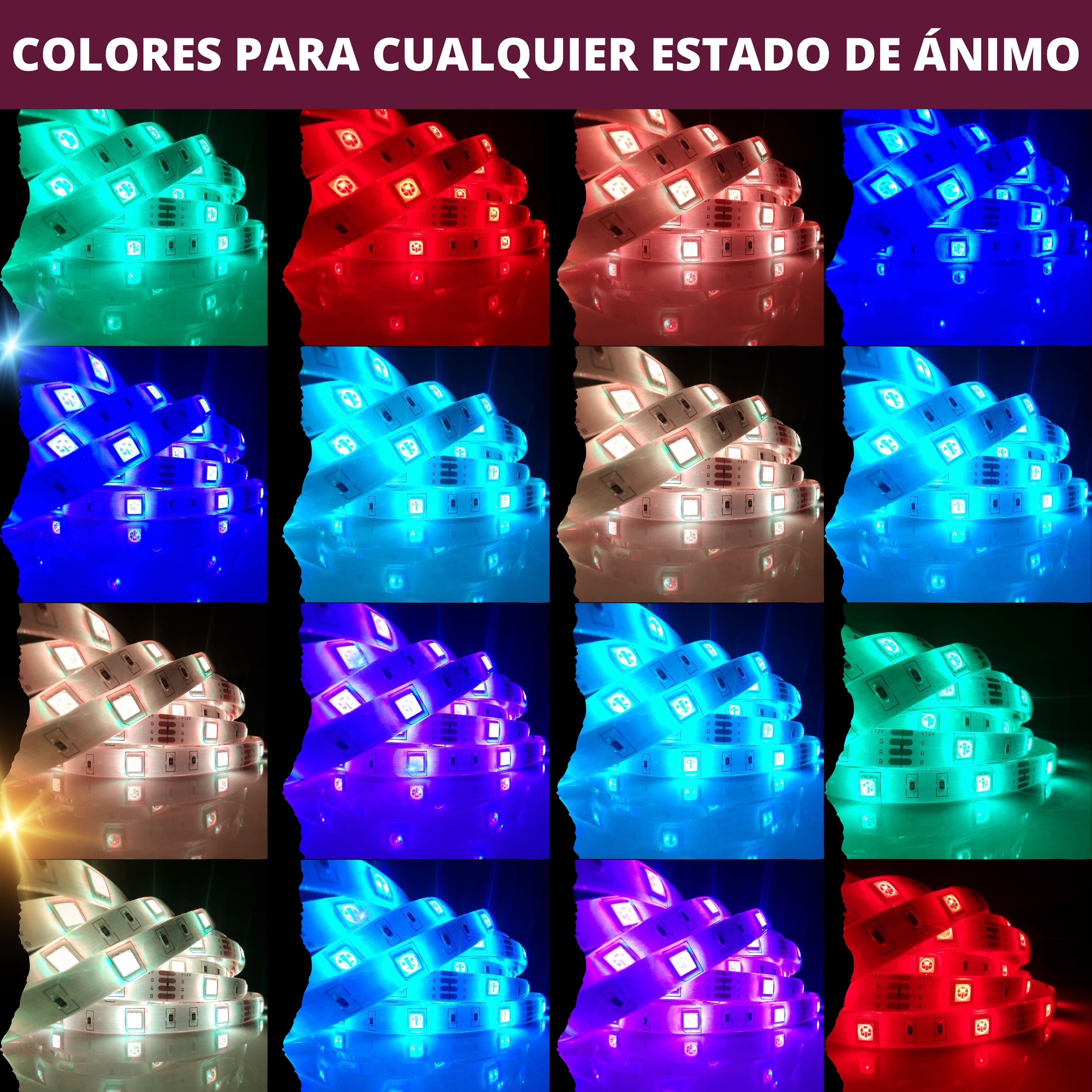 Foto 9 pulgar | Tira Led Rgb Bluetooth 20m (2x10m) Controlable Por App | Audiorítmica | Colores Pastel