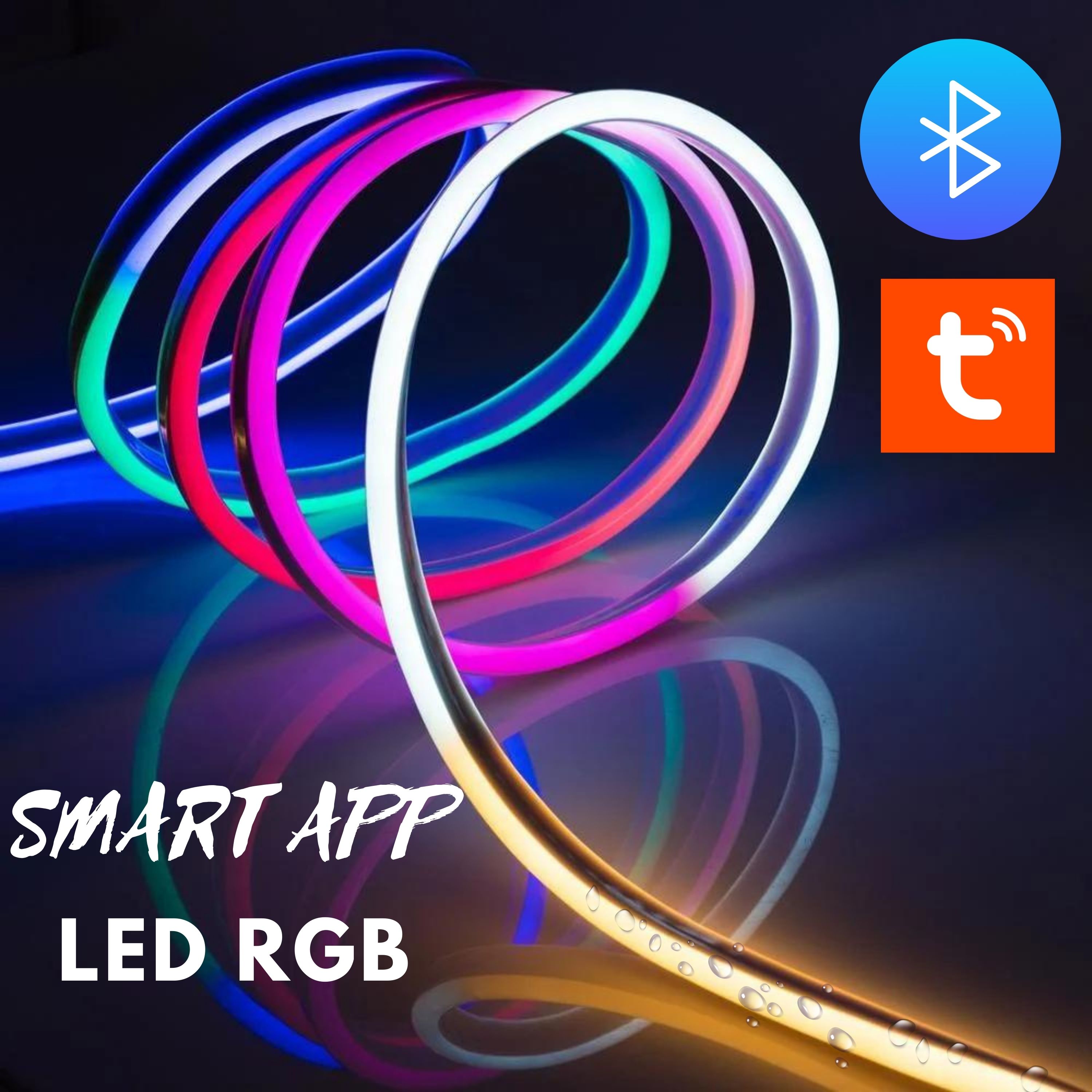 Foto 4 pulgar | Tira Led Neon Flex Rgb Bluetooth Smart 5m - Control App, Diy, Audiorrítmica - Gamer Y Decoración Interior Y Exterior