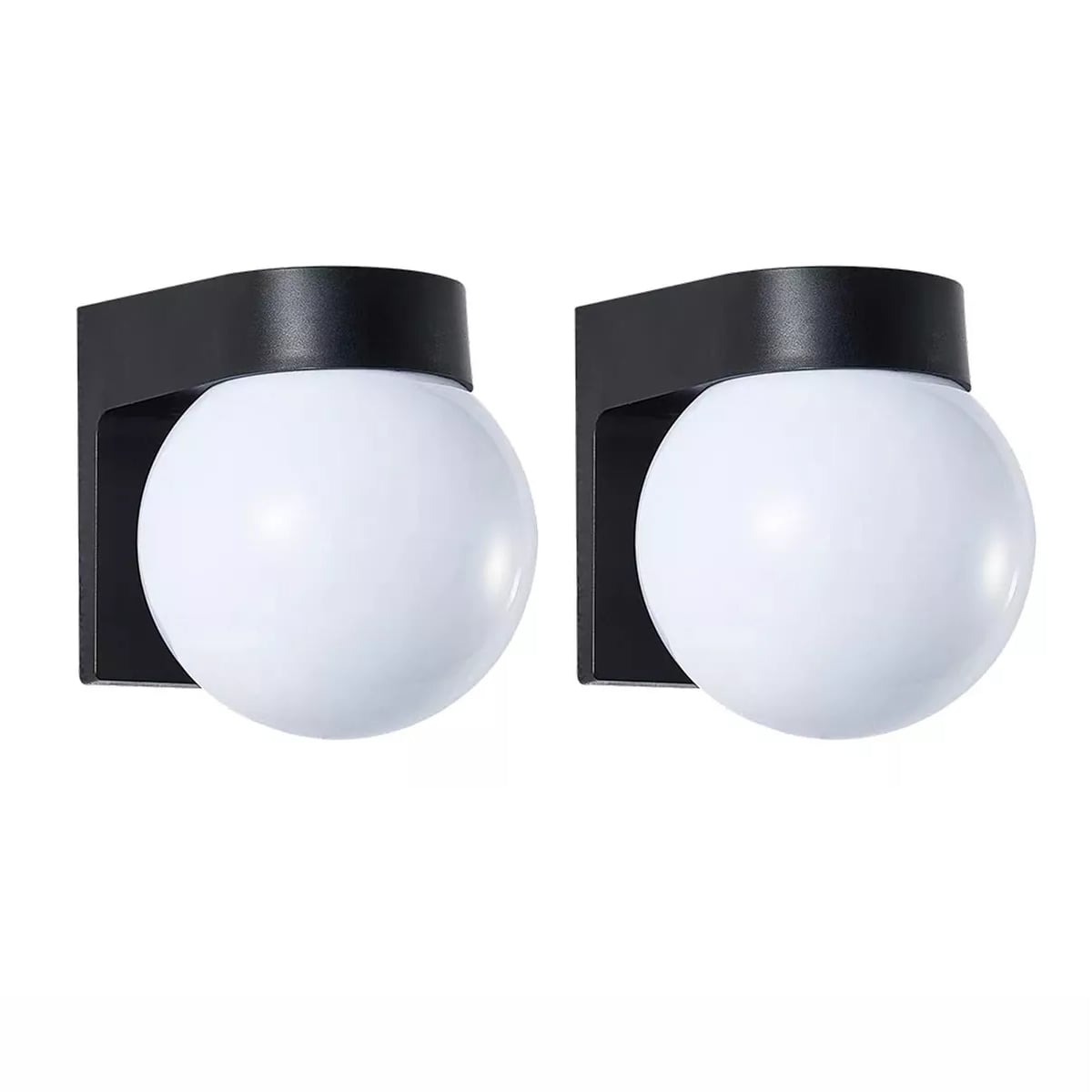 Par Lampara De Pared Exterior/interior Arbotante Tipo Globo 2pcs Eo Safe Imports Esi-13215 Multicolor $679