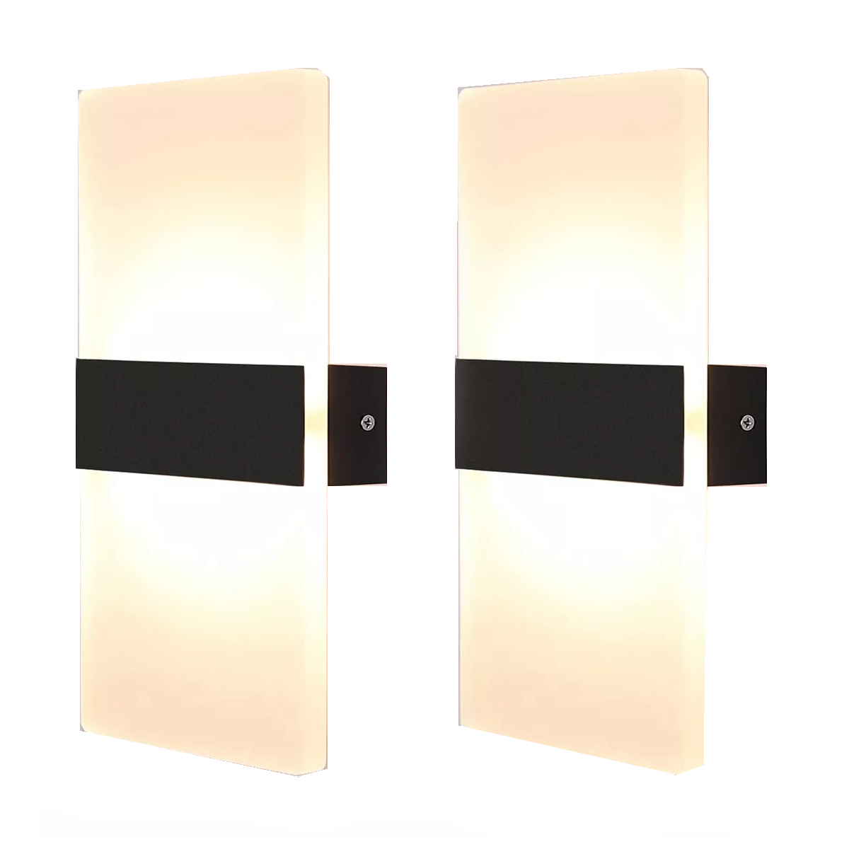 Lámpara De Pared Interior Acrílico Modernas Hogar Led 2pcs Eo Safe Imports Esi-14300 Multicolor