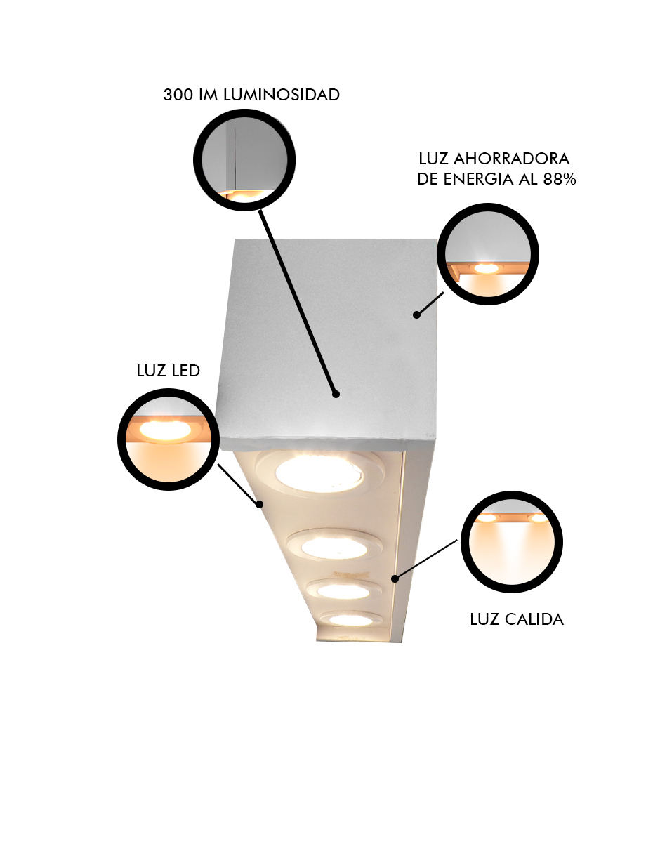 Foto 6 pulgar | Lampara De Pared Decorativa  Betta Con Luz Cálida