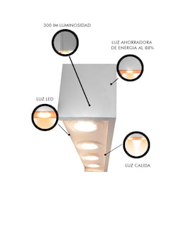 Foto 5 | Lampara De Pared Decorativa Betta Con Luz Cálida
