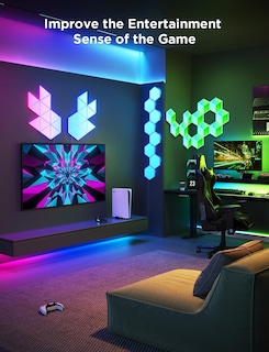 Foto 6 | Paneles De Iluminación Govee Glide Hexa Pro Rgbic 3d Con Sincronización De Música, Paquete De 10 - Venta Internacional