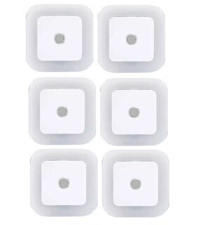 Foto 1 | Kit 6 Luces De Noche Led Con Sensor De Luz Eo Safe Imports Esi-15530 Blanco