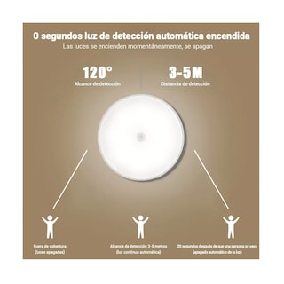 Foto 5 | Luz Led Sensor De Movimiento Interior 3 Pzs Eo Safe Imports Esi-15531 Multicolor