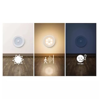 Foto 2 | Luz Led Inalámbrica Sensor De Movimiento 3 Pzs Eo Safe Imports Esi-15528 Blanco