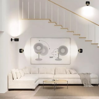Foto 3 | Lámparas De Pared Bombillas Led Recargables, 2pzs Eo Safe Imports Esi-15527 Negro