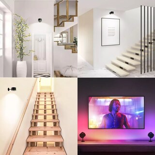 Foto 4 | Lámparas De Pared Bombillas Led Recargables, 2pzs Eo Safe Imports Esi-15527 Negro