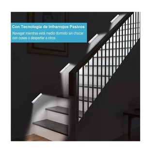 Foto 2 | 4 Lámparas de Pared Inteligentes Interior Led con Sensor 50cm Eo Safe Imports Esi-16565 Blancas