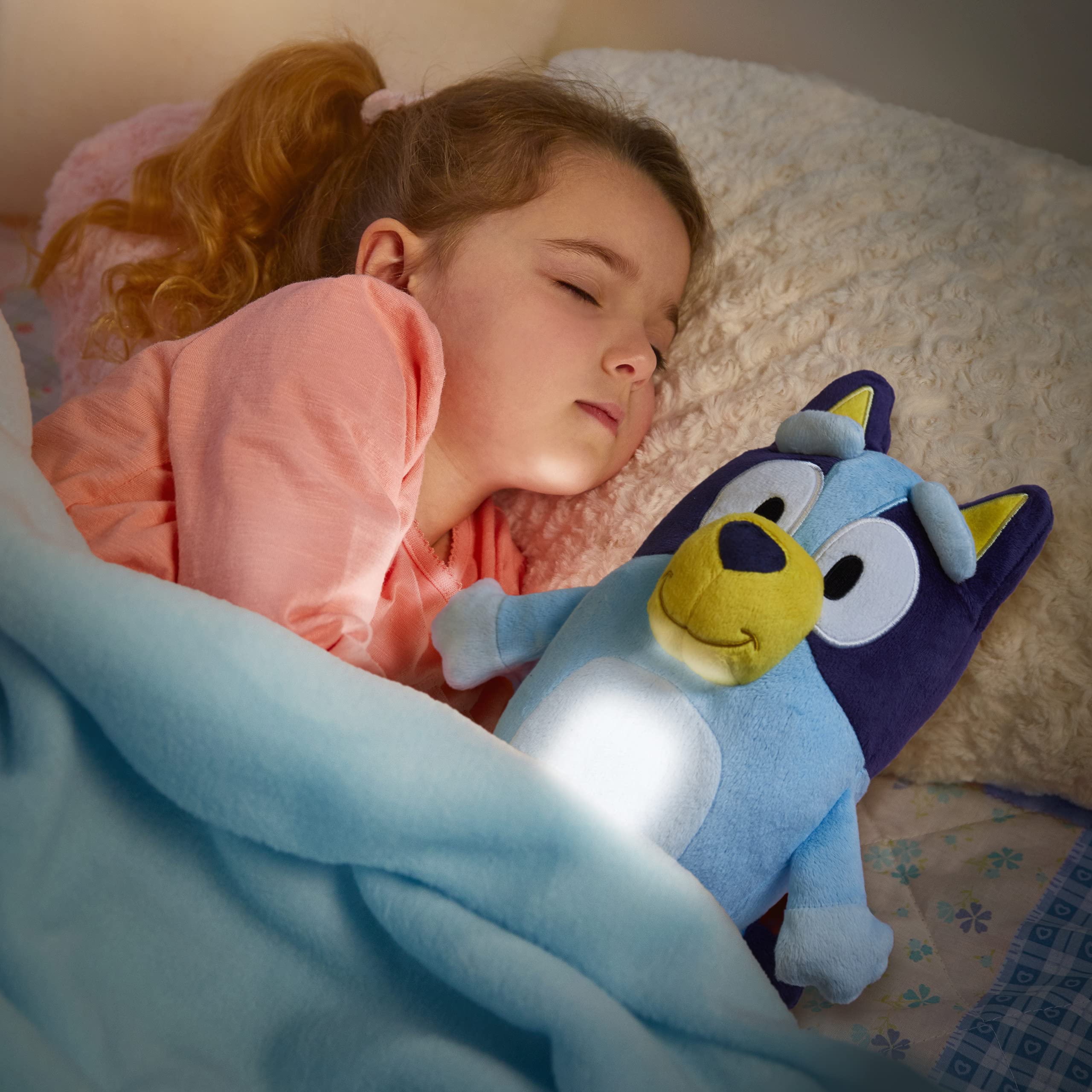 Foto 2 | Luz Nocturna Led Y De Peluche Sleeping Friend Bluey Goglow - Venta Internacional.