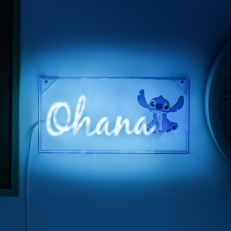 Foto 3 pulgar | Luz Led De Neón Paladone Stitch Ohana Design, 15 Cm, Alimentada Por Usb - Venta Internacional.