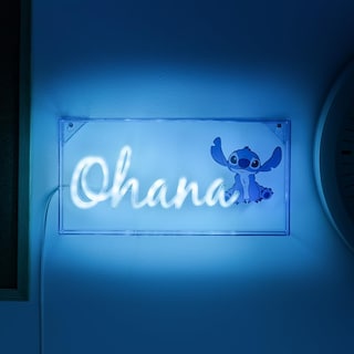 Foto 2 | Luz Led De Neón Paladone Stitch Ohana Design, 15 Cm, Alimentada Por Usb - Venta Internacional.
