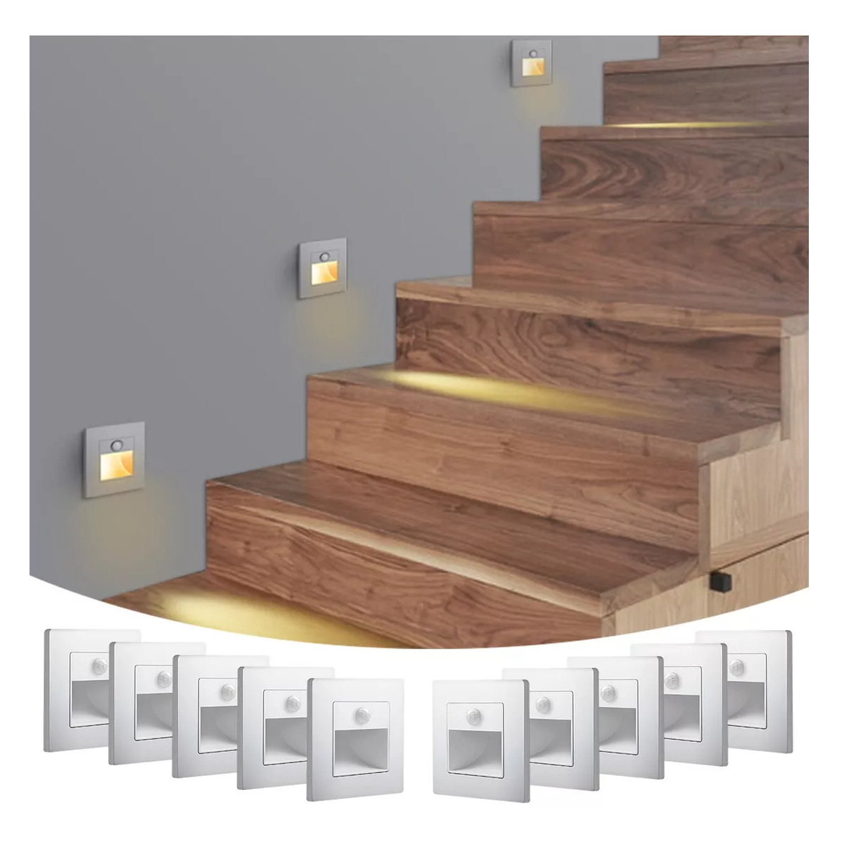 Foto 3 pulgar | Lámpara Led Empotrable Foco para Escalera Eo Safe Imports  Esi-17402 Blanco