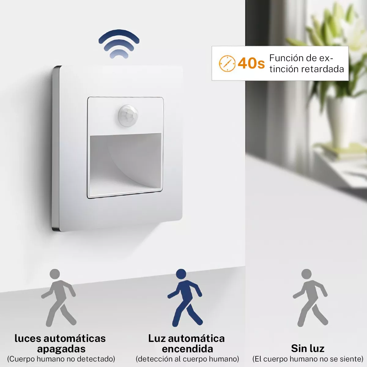 Foto 4 pulgar | Lámpara Led Empotrable Foco para Escalera Eo Safe Imports  Esi-17402 Blanco