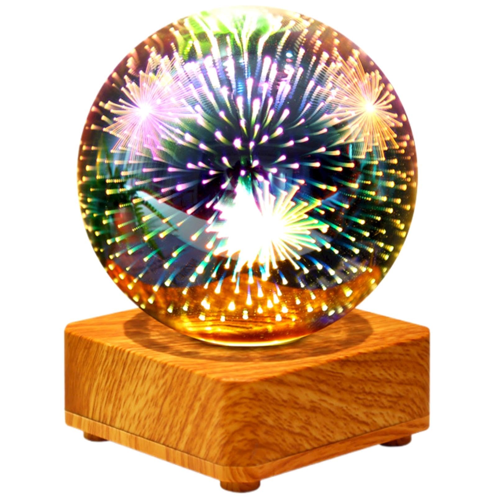 Foto 2 pulgar | Lámpara De Mesa Gzkpl Twinkle 3d Firework Ball Light Usb - Venta Internacional.