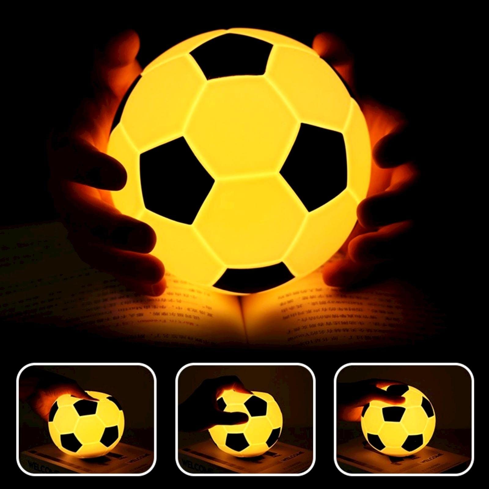 Foto 3 pulgar | Lámpara De Mesa Táctil Night Light Gzkpl Soccer Con Usb Recargable - Venta Internacional.