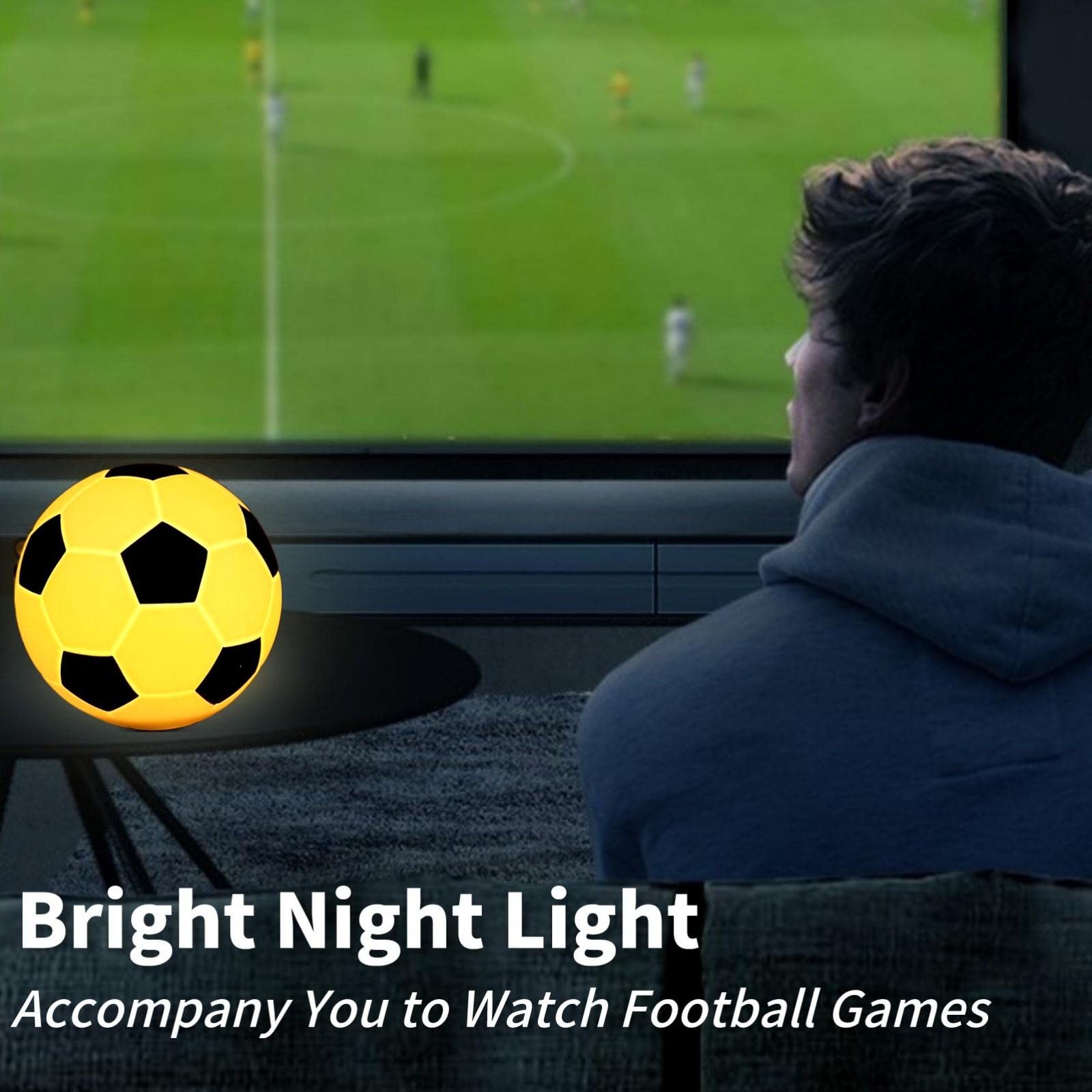 Foto 5 pulgar | Lámpara De Mesa Táctil Night Light Gzkpl Soccer Con Usb Recargable - Venta Internacional.