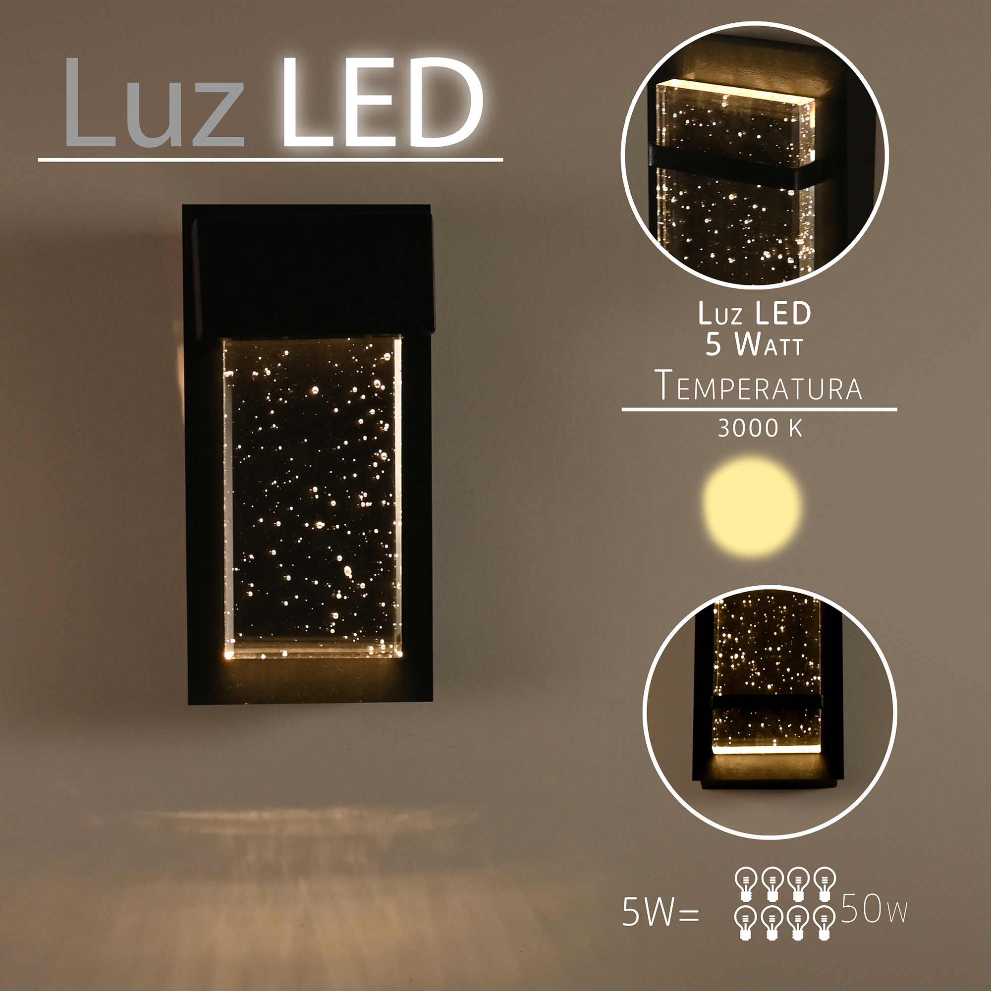 Foto 4 pulgar | Lámpara Arbotante Led Decortivo Murdok