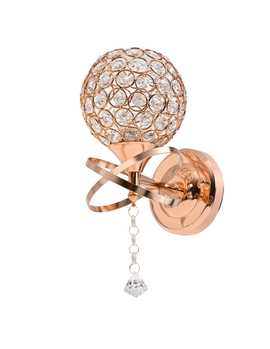 Foto 1 | Arbotante Moderno Cristal Oro