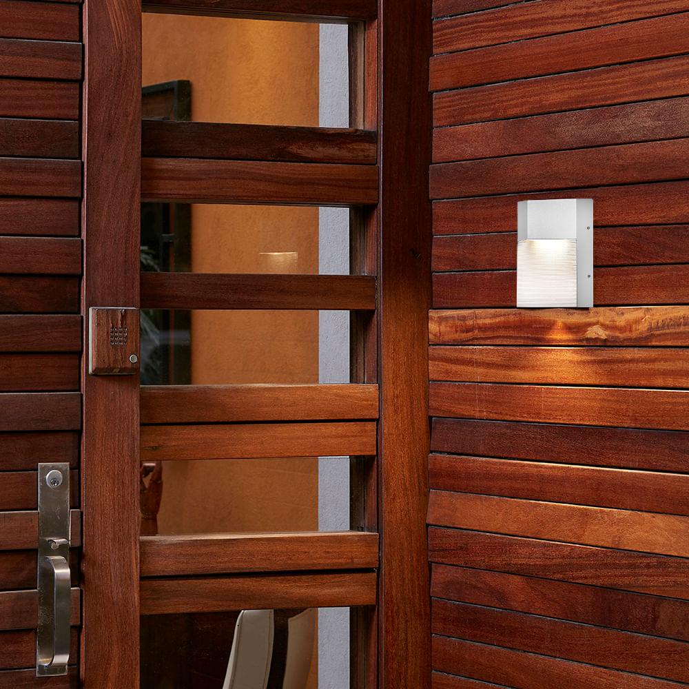 Foto 4 | Lámpara De Exterior Led Quadrata Tecnolite Para Sobreponer 8w Luz Suave Cálida Satinado