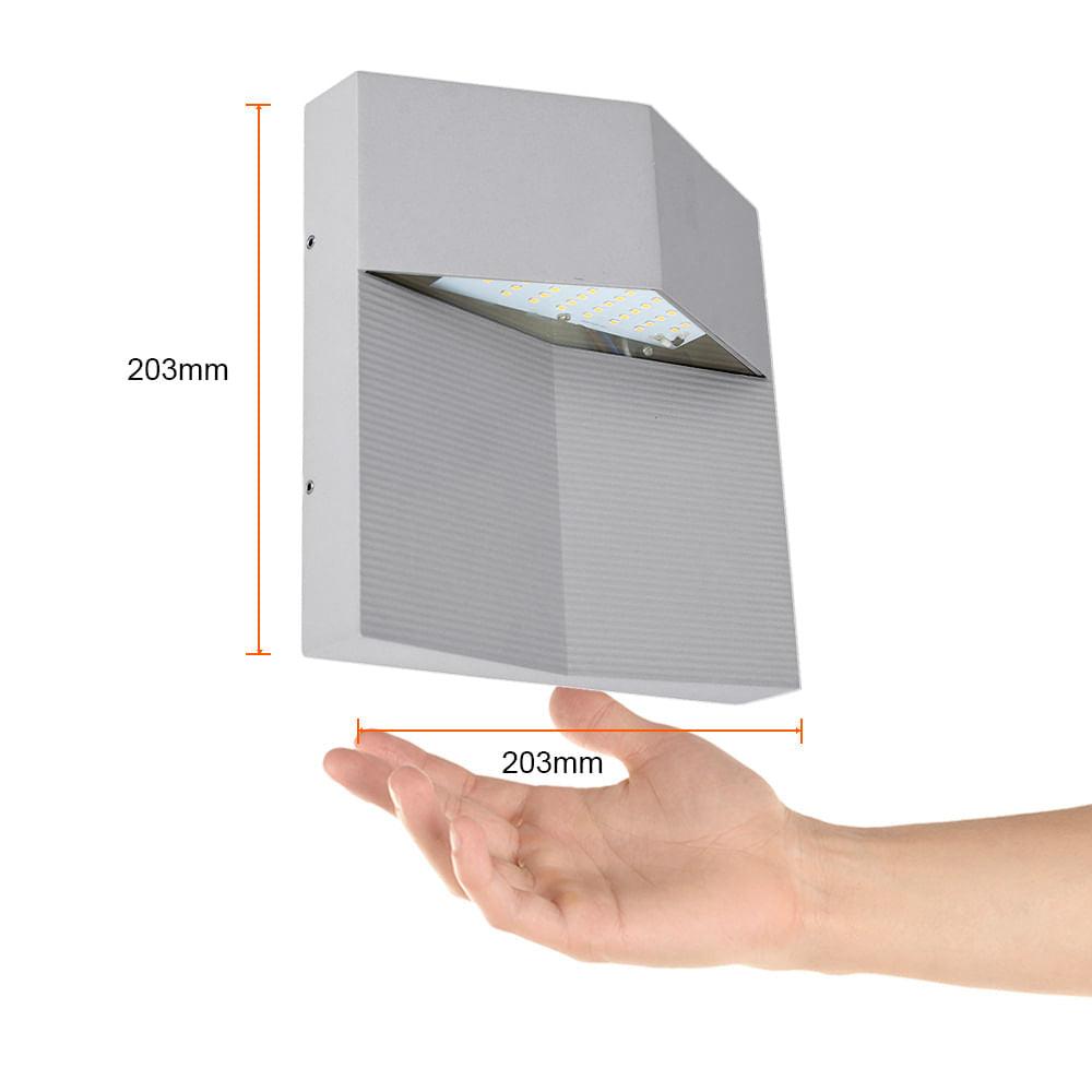 Foto 6 pulgar | Lámpara De Exterior Led Quadrata Tecnolite Para Sobreponer 8w Luz Suave Cálida Satinado